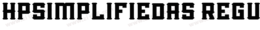 HPSimplifiedAS Regul字体转换